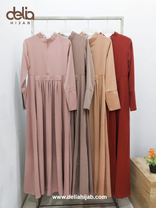 Baju Gamis Terbaru 2020 - Amelia Dress - Delia Hijab