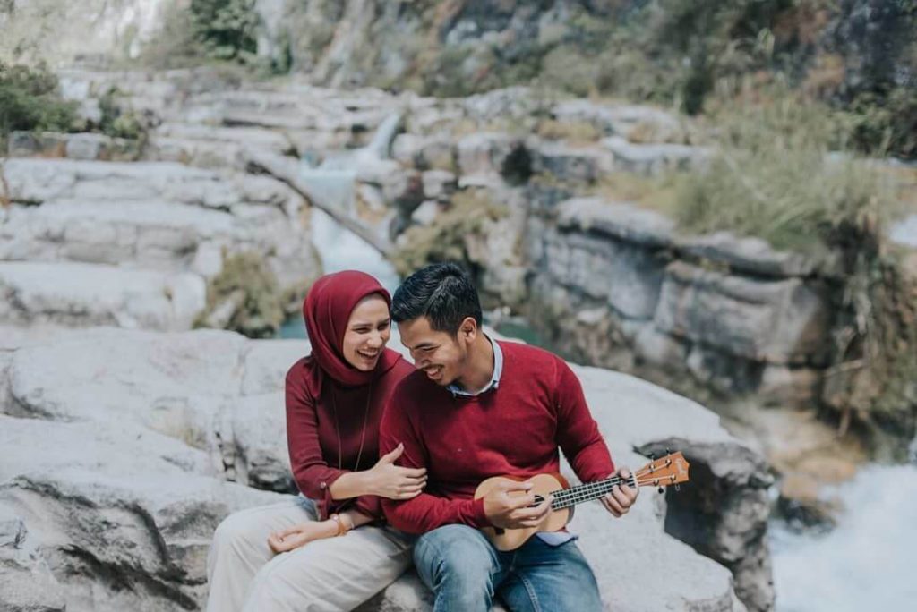 Konsep Prewedding Outdoor Foto Prewedding Hijab Delia Hijab Sukabumi