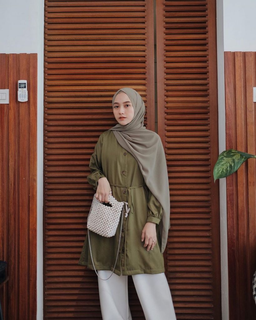 Ootd clearance hijab army