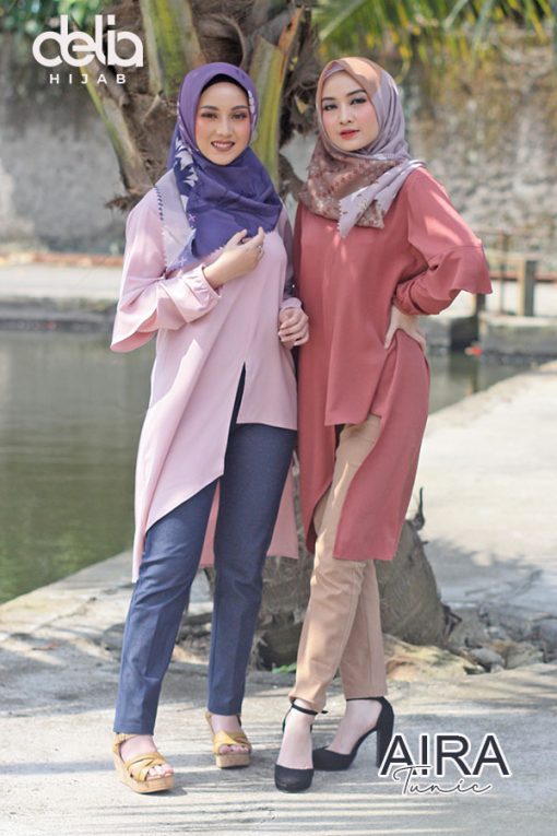Baju Muslim Casual - Aira Tunic - Delia Hijab 1