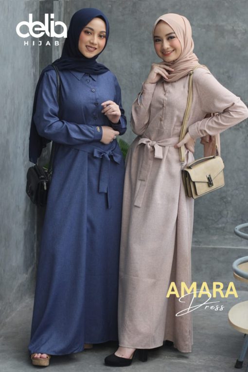 Baju Gamis Modern - Amara Dress - Delia Hijab