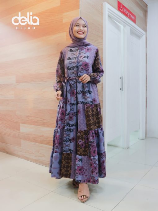 Baju Gamis Modern - Najmi Dress - Delia Hijab